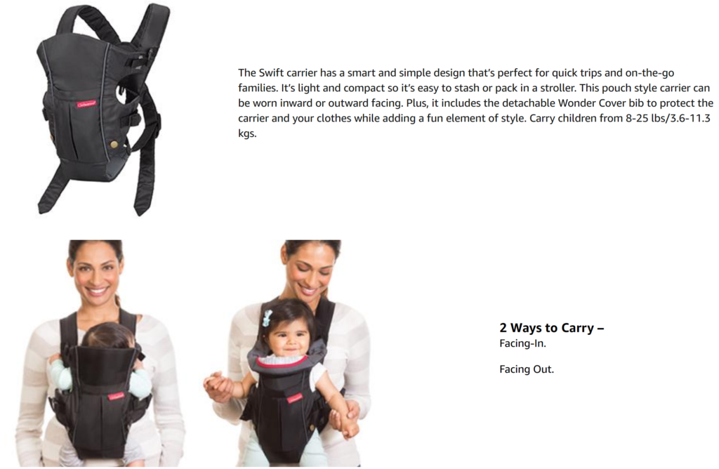 Infantino Swift Classic Carrier