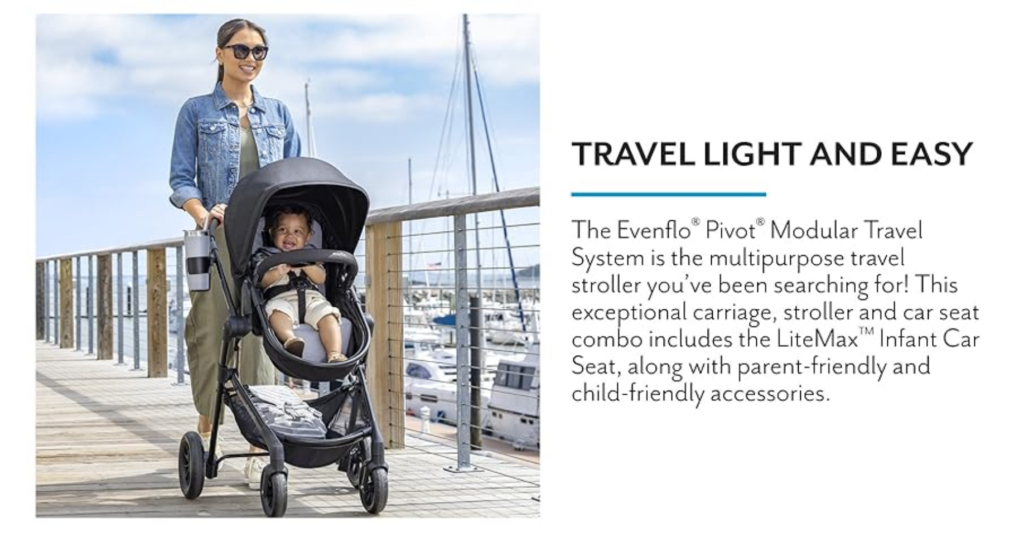 Evenflo Pivot Modular Travel System with LiteMax