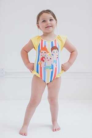 CoComelon Tomtom Yoyo JJ One Piece Bathing Suit Infant to Toddler