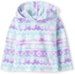 The Children's Place Baby Toddler Girl Warm Fleece Hooded Pullover