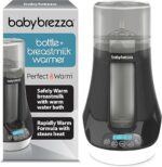 Baby Brezza Electric Baby Bottle Warmer, Breastmilk Warmer + Defroster - Only Brand with Different Temperatures for Breastmilk + Formula - Universal Fit for All Baby Bottle...