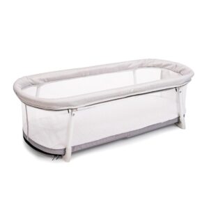 Baby Delight Snuggle Nest Bassinet, Portable Baby Bed, for Infants 0 – 5 Months, Driftwood Grey