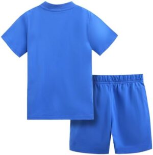 Bumeex Toddler Boys Cotton Short Sleeve T-shirt and French Terry Cargo Shorts Set