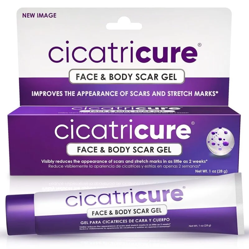 Cicatricure Face & Body Advanced Scar Gel, Scar Treatment for Old & New Scars, Fades Stretch Marks Away, Surgical Scars, Injuries, Burns and Acne Scar Treatment, For Adults &...