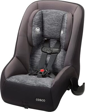 Cosco Mighty Fit 65 DX Convertible Car Seat, Heather Onyx