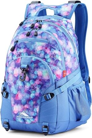 High Sierra Loop Backpack, Travel, or Work Bookbag with tablet sleeve, One Size, Shine Blue/Lapis