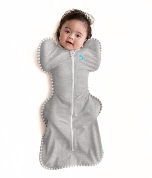 Love to Dream Swaddle UP, Baby Sleep Sack, Self-Soothing Swaddles for Newborns, Get Longer Sleep, Snug Fit Helps Calm Startle Reflex, New Born Essentials for Baby, 8-13lb, Grey