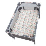 Baby Trend Lil Snooze Deluxe II Nursery Center Playard, Forest Party Grey