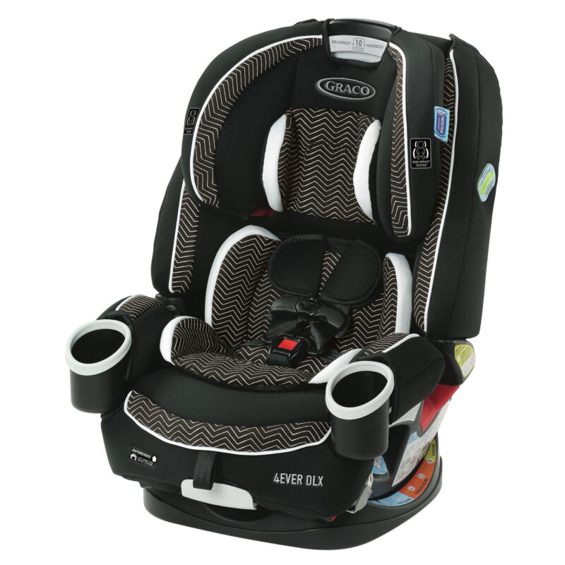 Graco 4Ever DLX 4-in-1 Convertible Car Seat, Zagg Black Waves