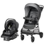 Safety 1st Smooth Ride QCM Travel System, Fast, 1-Hand Lift to fold, High Street