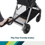 Safety 1st Smooth Ride QCM Travel System, Fast, 1-Hand Lift to fold, High Street