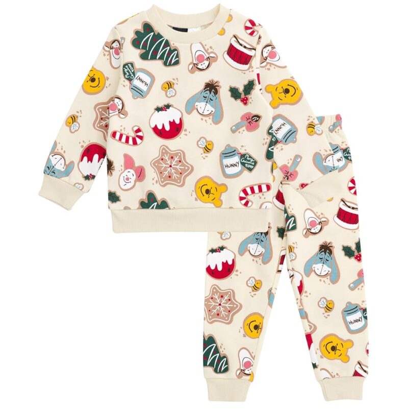 Disney Christmas Halloween Fleece Sweatshirt and Jogger Pants Outfit Set Newborn to Big Kid Sizes (Newborn - 14-16)