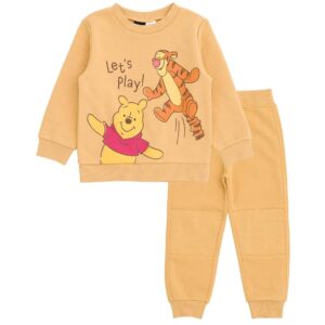 Disney Lion King Mickey Mouse Winnie the Pooh Toy Story Fleece Sweatshirt and Pants Outfit Set Newborn to Big Kid Sizes